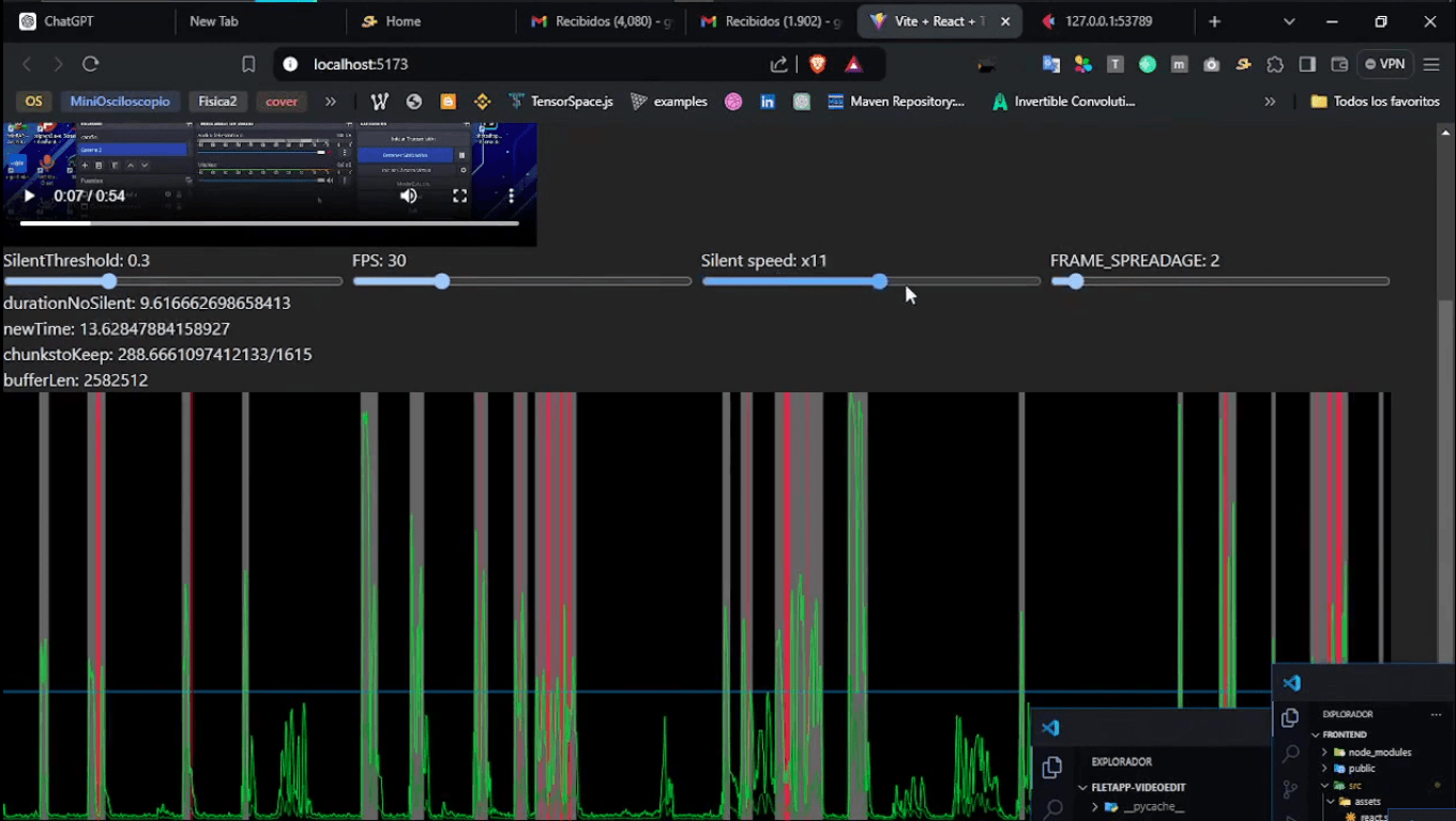 Captura del proyecto Silence Remover